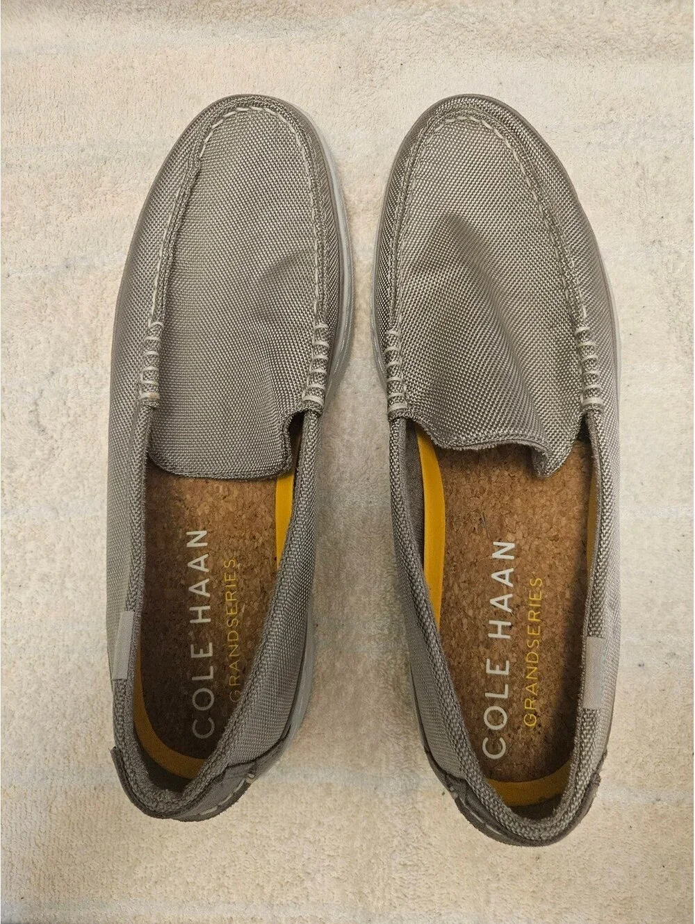 Cole Haan Grand Series Men's Slip On Loafers Gray Mesh Comfort Shoes 12M